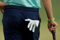 Jordan Spieth plays a practice round ahead of the 2017 Masters at Augusta National Golf Club in Augusta, Georgia, U.S. April 5, 2017. REUTERS/Jonathan Ernst