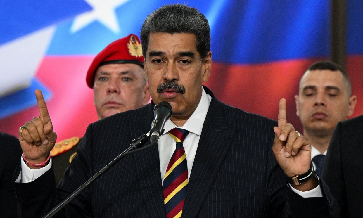 <span>The countries also voiced ‘profound concern’ over human rights violations committed during Nicolás Maduro’s post-election crackdown.</span><span>Photograph: Federico Parra/AFP/Getty Images</span>