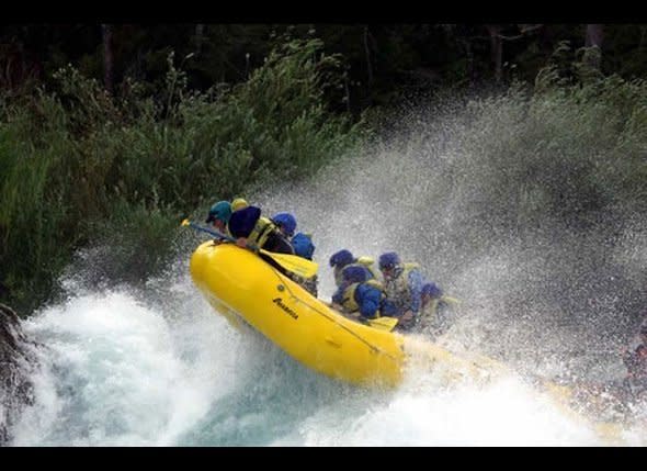 Located in southern Chile, the famous Futaleufu River is an incredibly popular paddling destination that combines clear blue waters and fantastic scenery with adrenaline-fueled thrills. The river has more than 40 miles of rapids to run, ranging from easier Class III whitewater up to wild and challenging Class V rapids.    The whitewater isn't the only thing that will take your breath away. The Futaleufu runs through dramatic and beautiful scenery as well. The river cuts through a deep, lush green canyon, with towering rock walls all around. Snowcapped peaks line the horizon, as waterfalls tumble into the turquoise blue waters. Book your own Futaleufu adventure with <a href="http://www.oars.com/chile/futaleufu.html" target="_hplink">OARS</a>, one of the premiere rafting companies in the world.    <strong>Getting There</strong>: The tiny town of Futaleufu is most easily reached by rental car or bus from the somewhat larger town of Chaiten, which is serviced by a few flights a day from Santiago on <a href="http://www.aerocord.cl/" target="_hplink">Aerocord</a> for about $80.    Photo: Kraig Becker/HuffPost Travel