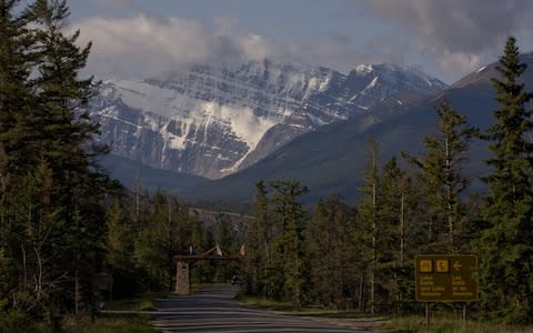 The entrance to the Fairmont Jasper Park Lodge - Credit: George Rose /Getty Images North America 