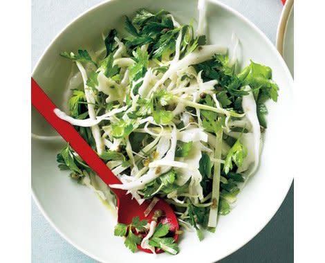 Cabbage and Parsley Slaw with Capers