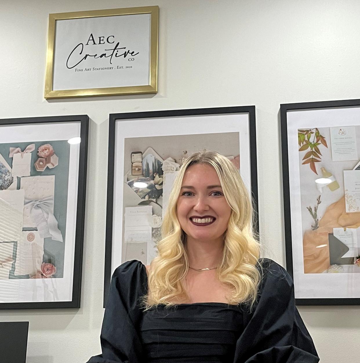 Alexandra McDonough, a Heath resident, started AEC Creative Co. in 2020. She specializes in creating and designing wedding invitations.