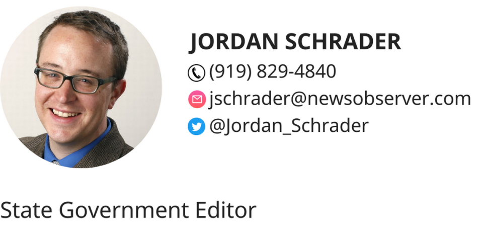 Jordan Schrader has spent the past 15 years covering state governments, including as politics editor for The News & Observer since 2016.