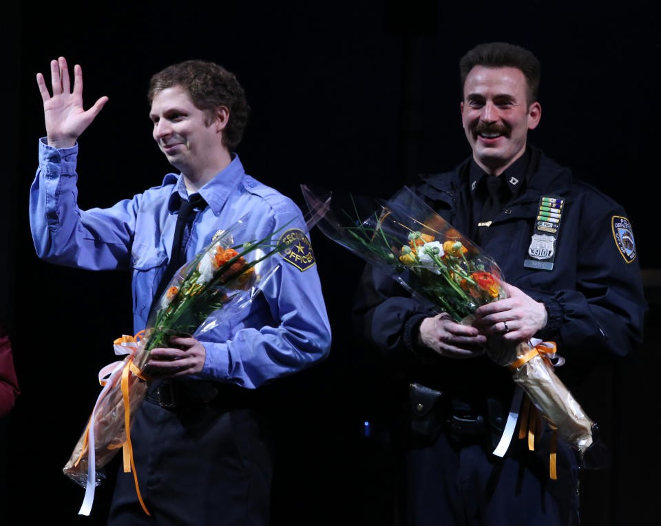 Chris Evans & Michael Cera, “Lobby Hero ”