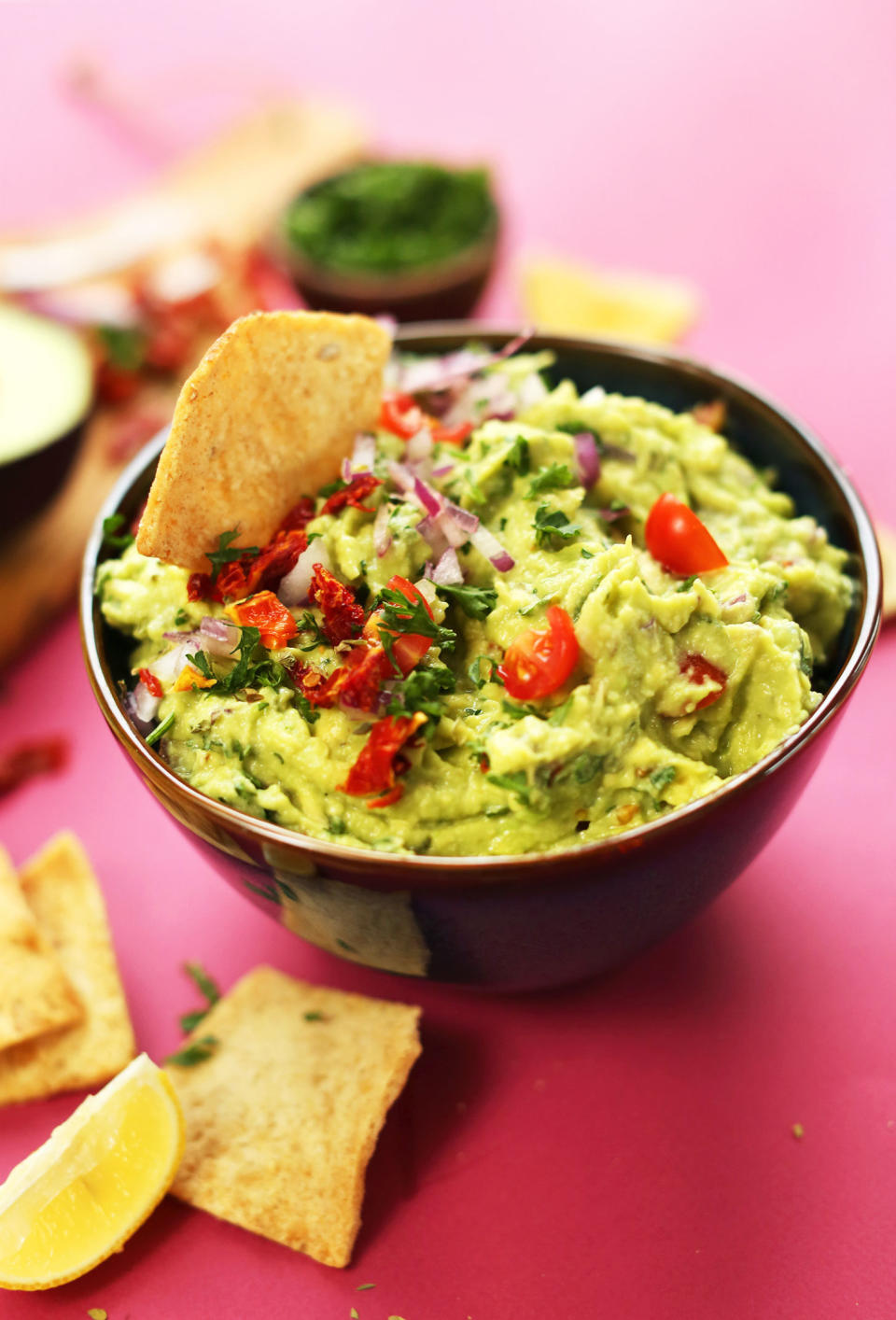 <strong>Get the <a href="http://minimalistbaker.com/greek-guacamole/" target="_blank">Greek Guacamole recipe</a>&nbsp;from Minimalist Baker</strong>