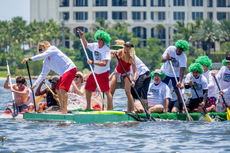 A beautiful mix of mayhem, chaos and creativity, and a staple of Lake Worth Beach's Lake Worth Beach July 4th celebrations, the annual Raft Race begins at noon and this year's theme is "Intergalactic Invasion."