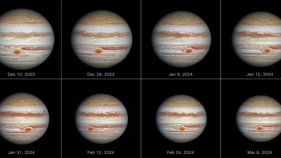 Die Verfolgung von Veränderungen im Sturm kann Wissenschaftlern helfen, die Prozesse in der Jupiteratmosphäre besser zu verstehen. - NASA/ESA/STScI/Amy Simon