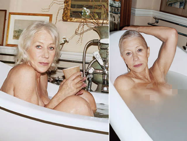 Sin embargo, el récord de desnudos pasados los 60 lo tiene Helen Mirren, como pudimos comprobar en los posados que realizó para New York Magazine en 2010. Y es que la oscarizada actriz de 70 años aún se siente joven: “Sigo siendo la chica buena que quiere convertirse en mala”, explicó.