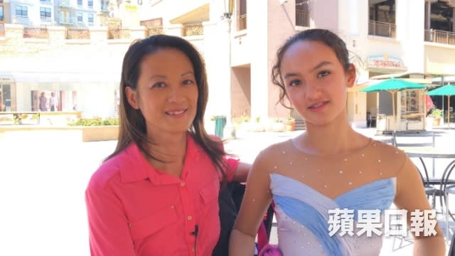 12歲女兒Michelle亦長得亭亭玉立，混血加上遺傳媽媽美人胚子，非常上鏡。張紫茵攝