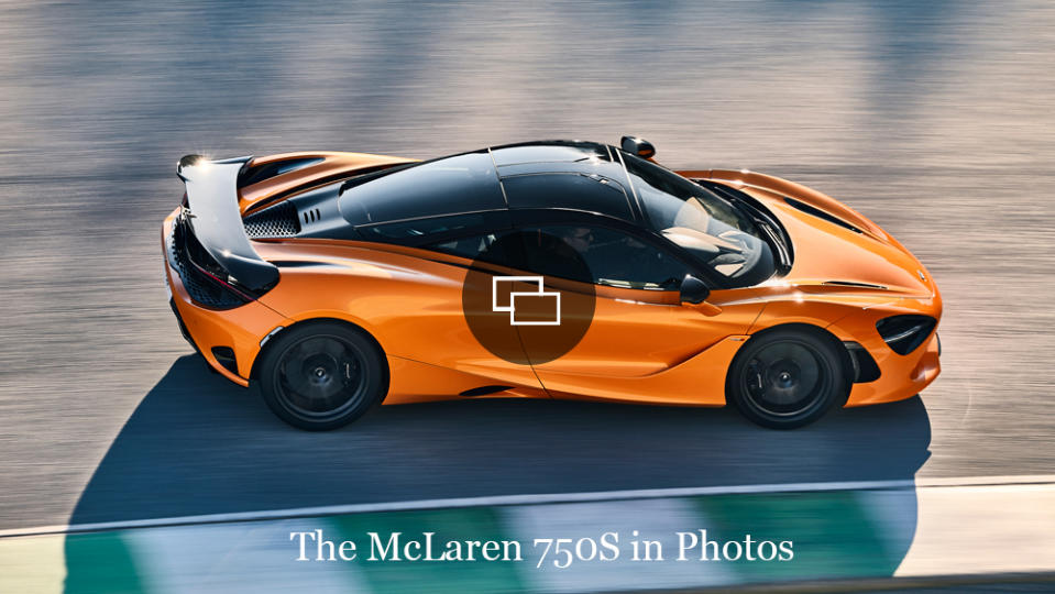 The new McLaren 750S coupe.