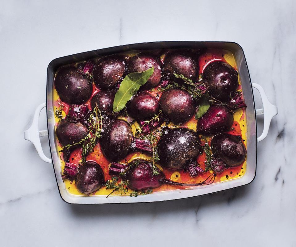 Big Batch of Oven-Steamed Beets