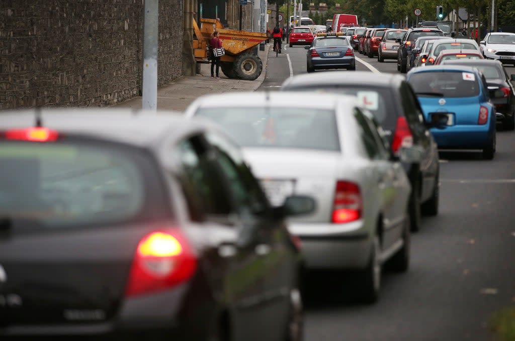 Traffic in Dublin (Brian Lawless/PA) (PA Archive)