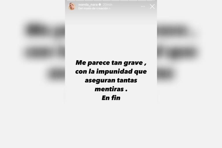 El contundente mensaje de Wanda Nara (Foto: Instagram @wanda_nara)