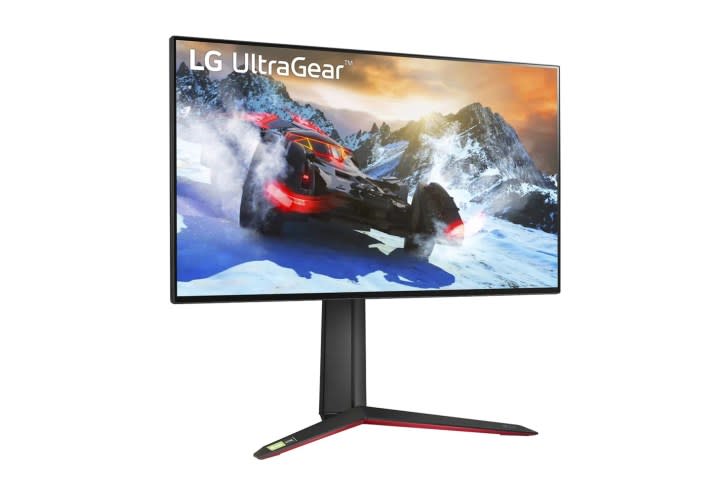 LG Ultragear 27-inch monitor on a white background.