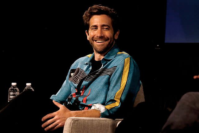 <p>Dominik Bindl/Getty Images</p> Jake Gyllenhaal attends a conversation with Hannah Goldfield at 92nd Street Y