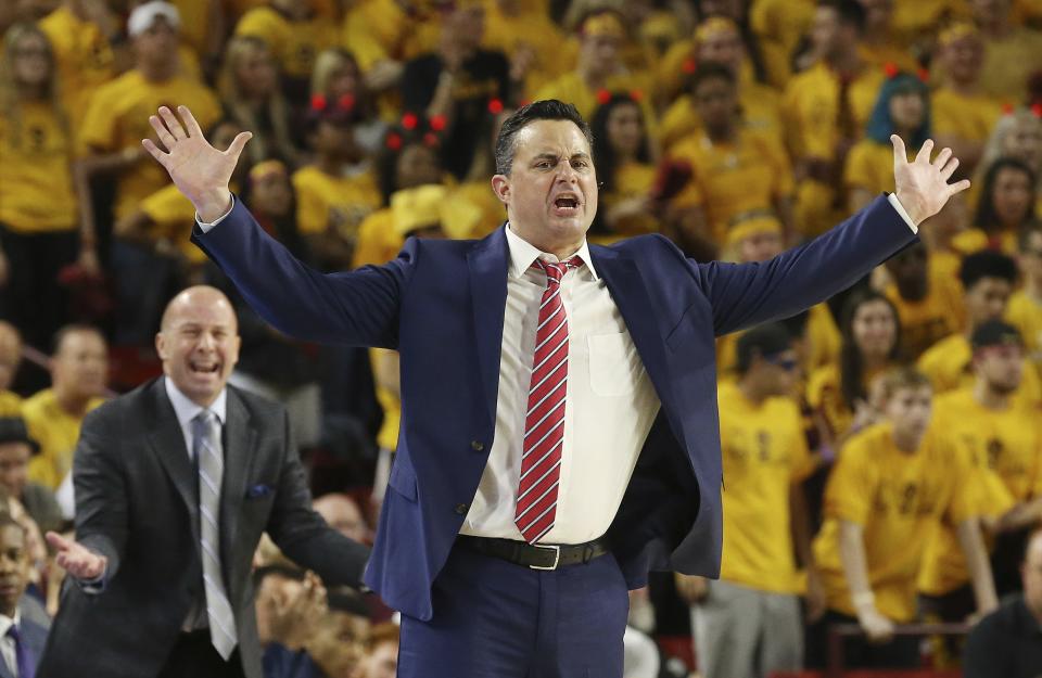 Arizona has dropped its past three games and is 5-4 in the Pac-12 this season under head coach Sean Miller. (AP)