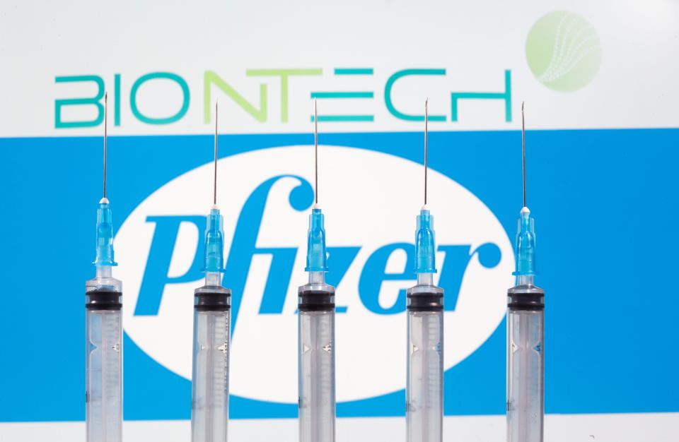 The EU has secured an agreement to pay €15.50 (£13.88, $18.40) per dose for the vaccine candidate being developed by BioNTech and partner Pfizer. Photo: Dado Ruvic/Illustration/Reuters