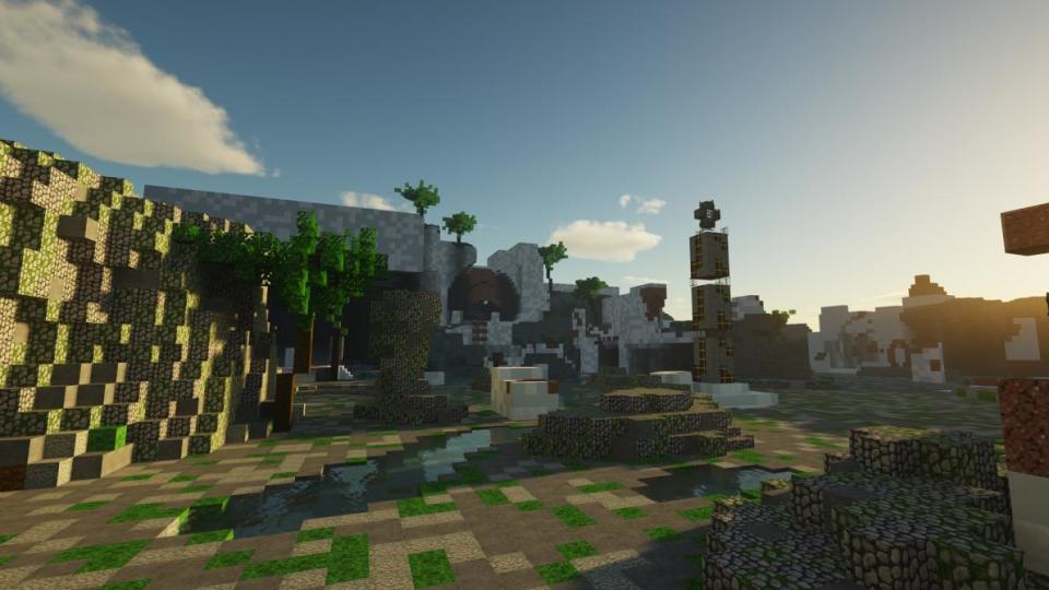 Así luce la recreación de <em>Destiny</em> en <em>Minecraft</em>