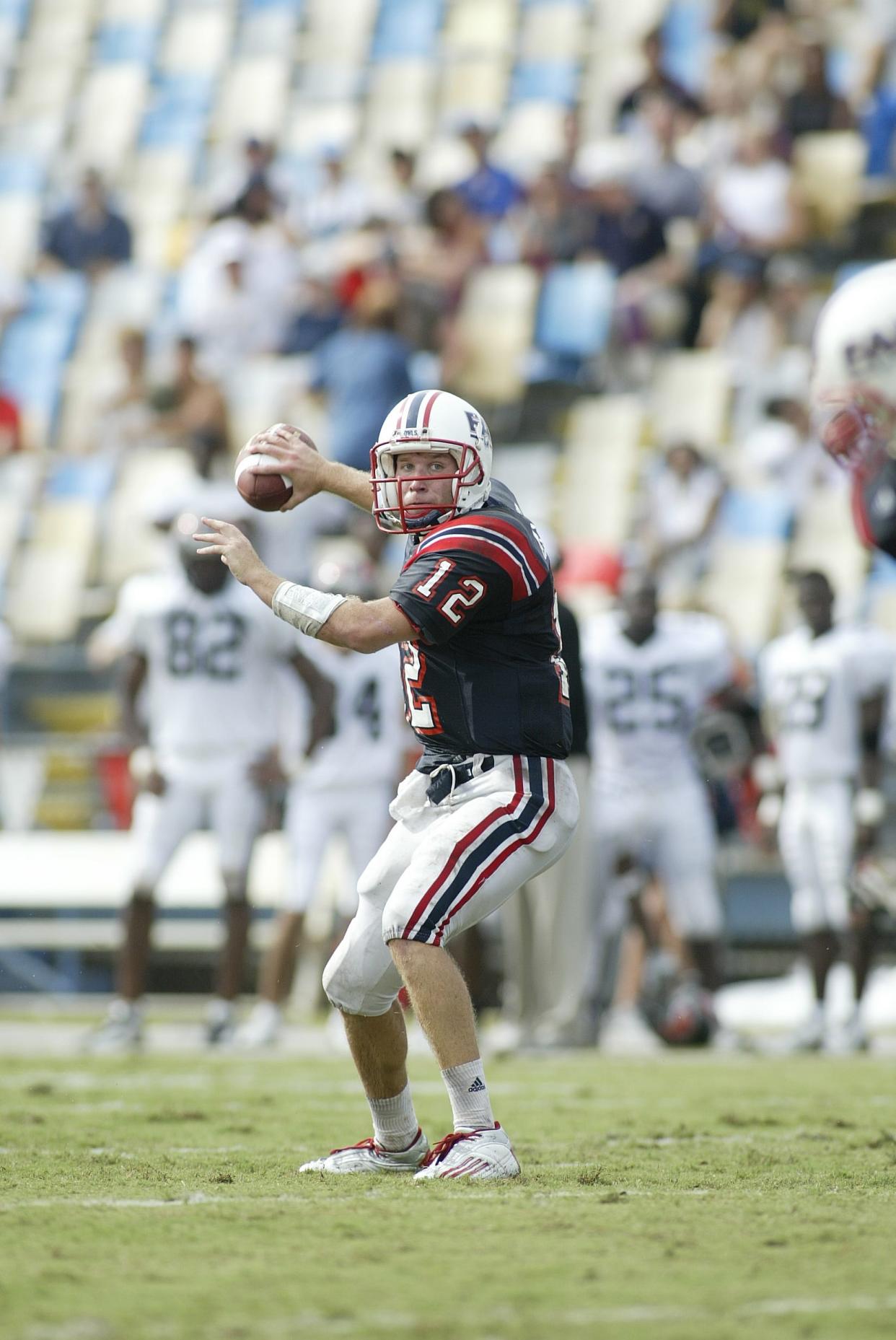 The Owls' quarterback in 2003, Jared Allen, later went on to play in NFL Europe.