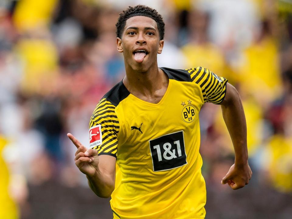 Jude Bellingham during the Bundesliga match between Bayer 04 Leverkusen and Borussia Dortmund at BayArena