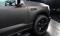 <p>A photo of the Ford F-150 Lightning Platinum Black edition taken at a preview event in Brooklyn, NY.</p> 