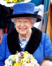 <p>Queen Elizabeth II attending service at St. George's Chapel on March 29, 2018. </p>