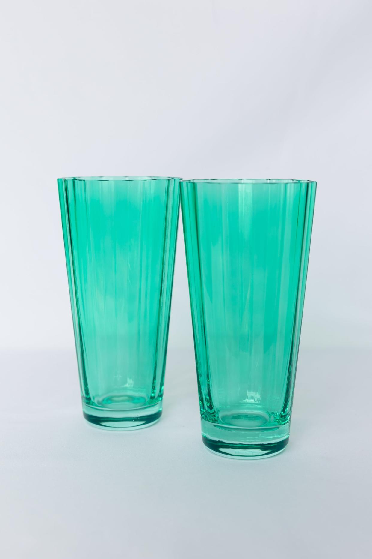 <p><a href="https://estellecoloredglass.com/collections/glassware/products/estelle-colored-sunday-high-balls-set-of-2-kelly-green" rel="nofollow noopener" target="_blank" data-ylk="slk:Shop Now;elm:context_link;itc:0;sec:content-canvas" class="link rapid-noclick-resp">Shop Now</a></p><p>Set of Two Kelly Green Sunday High Balls</p><p>estellecoloredglass.com</p><p>$120.00</p><span class="copyright">Estelle Colored Glasses</span>