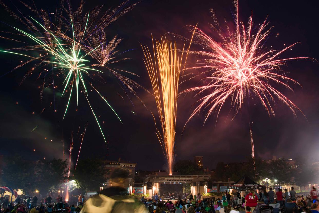 What will the weather be like on the 4th of July in Cincinnati? On Monday, which is the holiday itself, forecasters predict it to be mostly sunny, with a high near 90. The evening should be perfect for fireworks–the chance of showers is not until around 2 a.m.