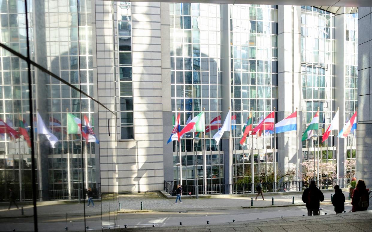 The European Parliament building in Brussels