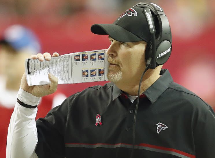 Dan Quinn's fourth-down decision cost the Falcons (AP)