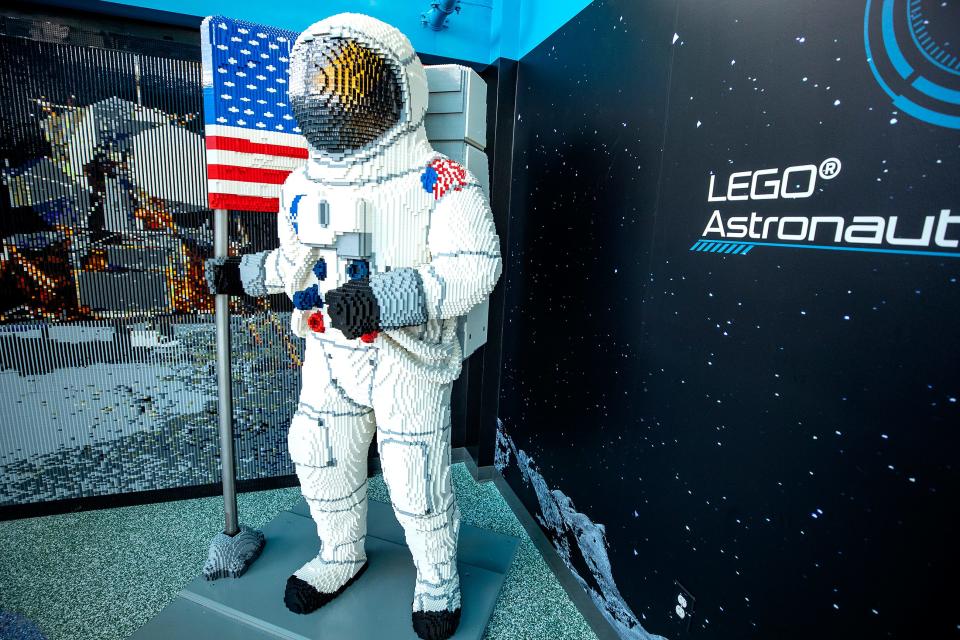 Legoland Florida opens its new space experience taking guests to the lunar surface with the opening of its new Lego City Space at Legoland in Winter Haven Fl. Wednesday July 20,  2022.  ERNST PETERS/ THE LEDGER