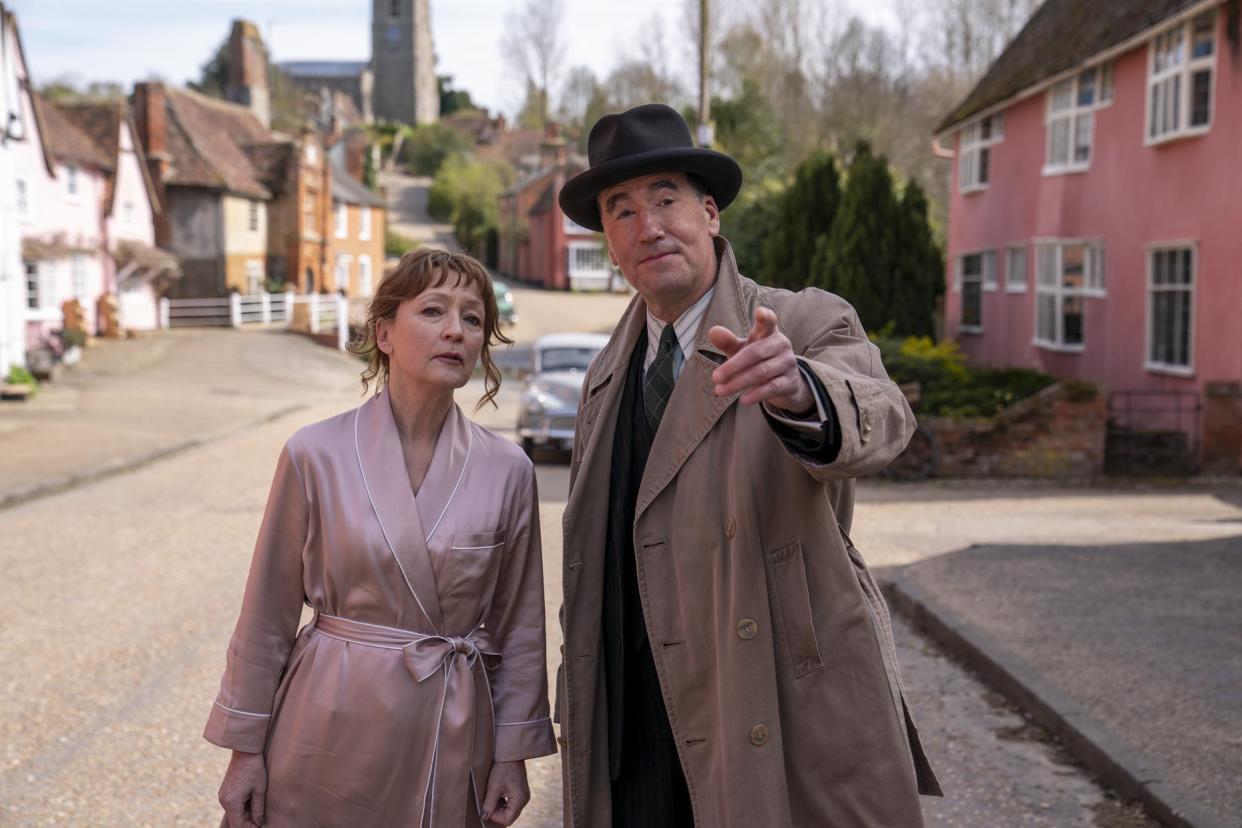  Moonflower Murders is a sequel with Magpie Murders characters Lesley Manville and Tim McMullan. 