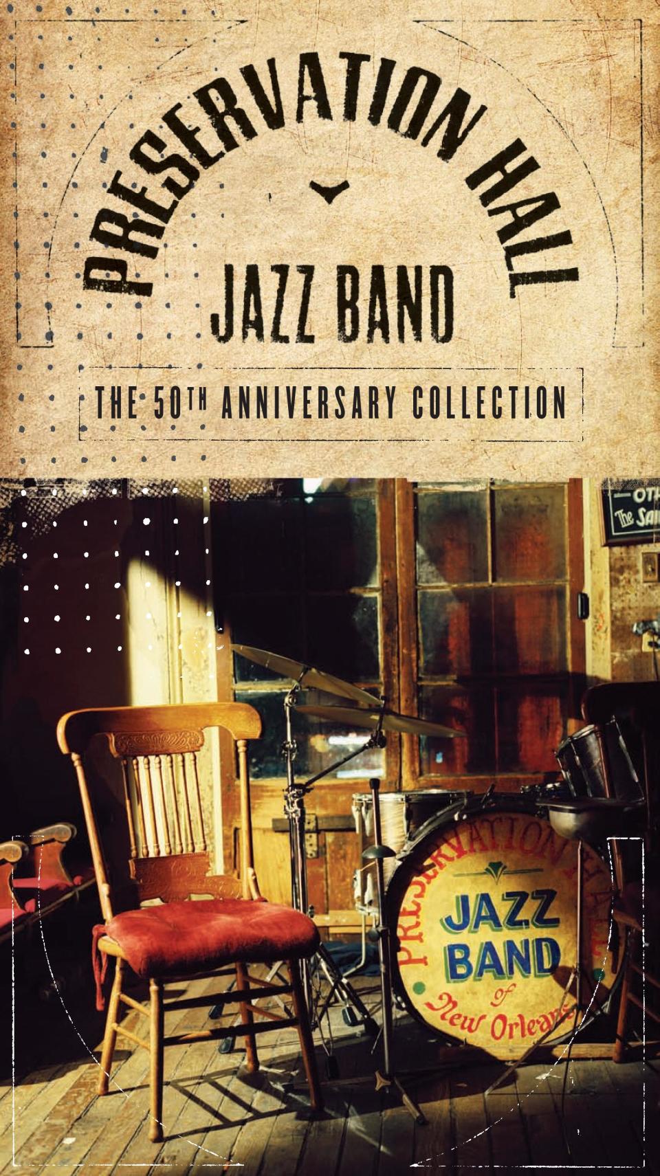 This box set cover image released by Columbia/Legacy shows the "Preservation Hall Jazz Band 50th Anniversary Collection." (AP Photo/Columbia/Legacy)