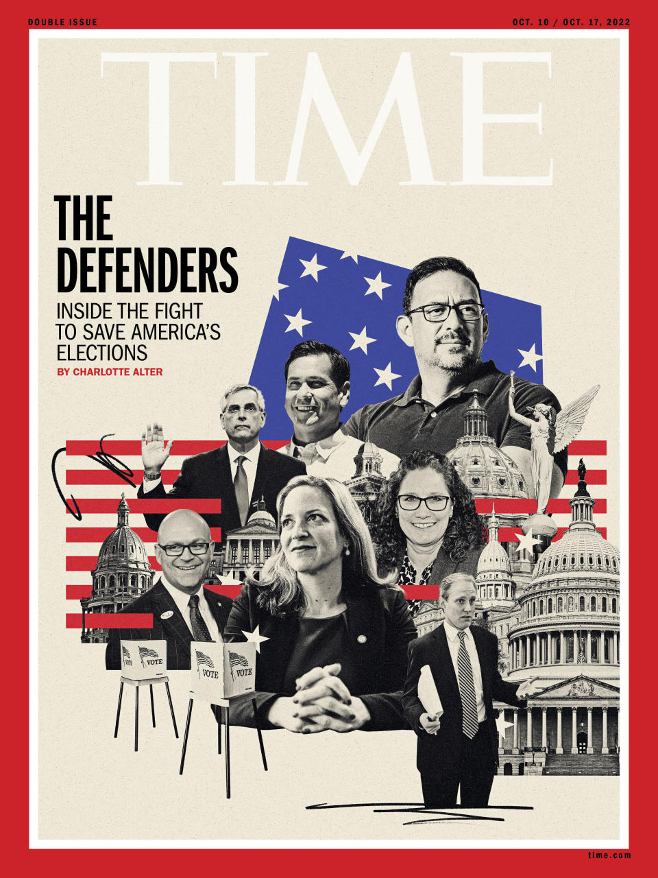 <span class="copyright">Photo illustration by Klawe Rzeczy for TIME; Cassidy Araiza for TIME; David Devine; Michael Reynolds, Kyle Green, David Zalubowski—AP; Emily Elconin—Reuters; Stephen Maturen—Getty Images; Getty Images (6)</span>