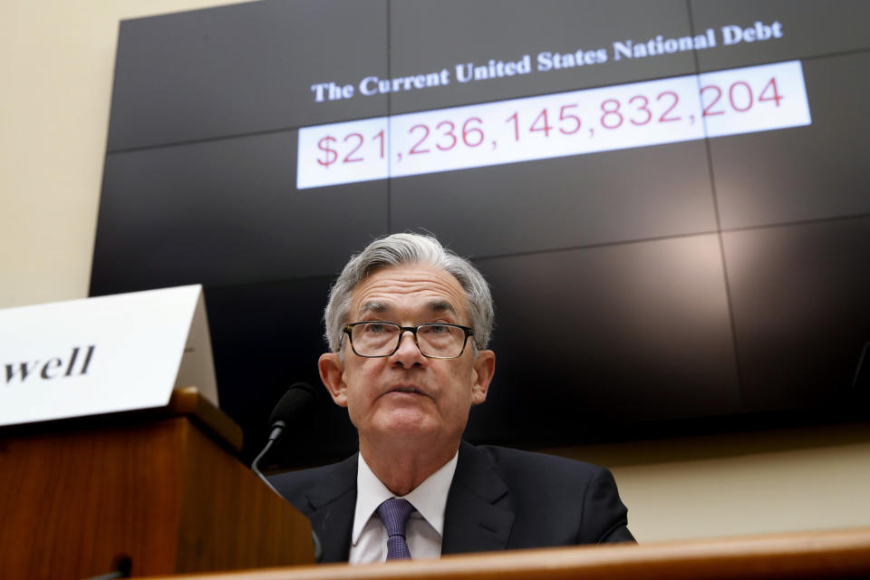 Federal Reserve Board Chair Jerome Powell testifies during a House Committee on Financial Services hearing on July 18, 2018, in Washington. (Photo: Jacquelyn Martin/AP)