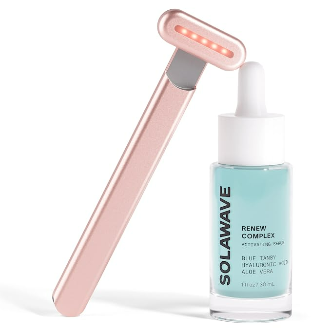 Solawave Skincare Wand with Red Light Therapy & Serum Kit