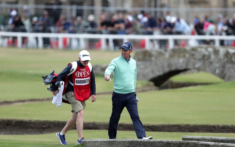 Republic of Ireland's Padraig Harrington walks the 1st fairway during day one of The Open - PA