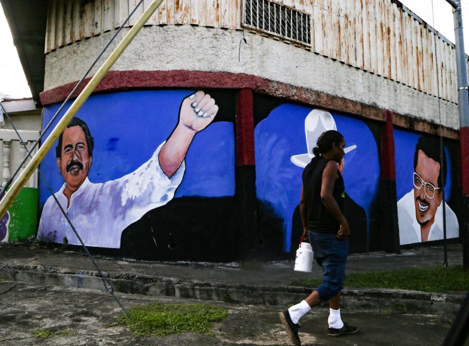 Daniel Ortega, who led Nicaragua from 1979 to 1990, returned to power in 2007. <a href="https://www.gettyimages.com/detail/news-photo/woman-walks-past-a-mural-with-the-image-of-daniel-ortega-news-photo/1236426762?adppopup=true" rel="nofollow noopener" target="_blank" data-ylk="slk:Orlando Valenzuela/Getty Images;elm:context_link;itc:0;sec:content-canvas" class="link ">Orlando Valenzuela/Getty Images</a>