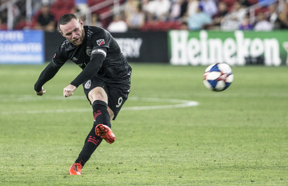 Wayne Rooney scored an incredible goal from beyond midfield on Wednesday night, leading D.C. United past Orlando City.