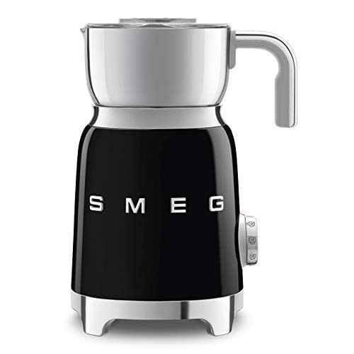 <p><strong>Smeg</strong></p><p>amazon.com</p><p><strong>256.98</strong></p><p><a href="https://www.amazon.com/dp/B084GZ25ZV?tag=syn-yahoo-20&ascsubtag=%5Bartid%7C1782.g.32759410%5Bsrc%7Cyahoo-us" rel="nofollow noopener" target="_blank" data-ylk="slk:BUY NOW;elm:context_link;itc:0;sec:content-canvas" class="link ">BUY NOW</a></p><p>The jug on this frother is on the bigger size, with the ability to hold eight-and-a-half ounces at a time. Even better, the stainless steel jug is totally dishwasher safe.<br></p>