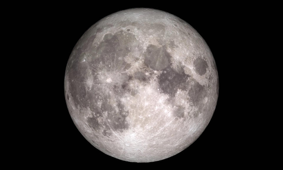 A photo of the Moon taken by NASA in fine detail.