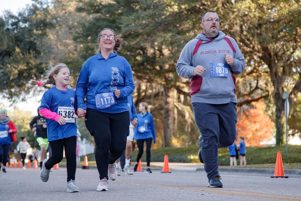 Hundreds of Tallahasseeans gathered in Southwood to participate in the annual Turkey Trot on Thanksgiving Day, Thursday, Nov. 25, 2021.