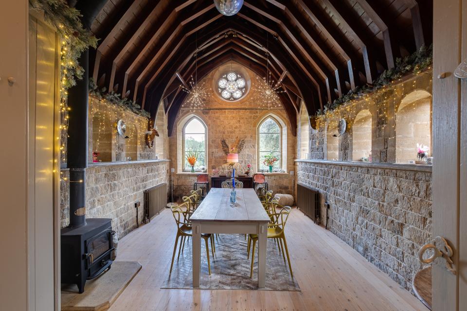 This atmospheric dining room is housed in a former chapel. Photo: Marcus Newey