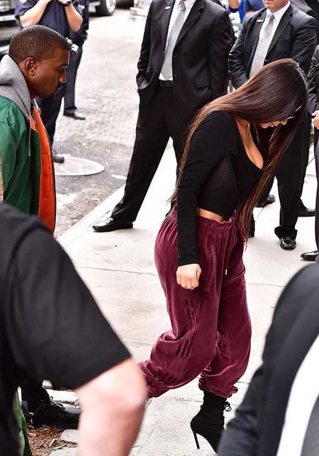 Kim returned to New York earlier this week. Source: Getty