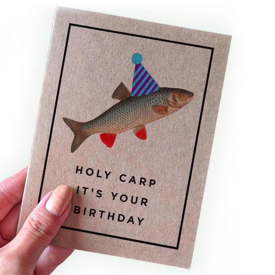 17) Holy Carp It's Your Birthday Card