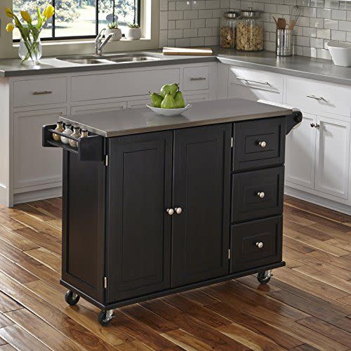 5) Liberty Black Kitchen Cart