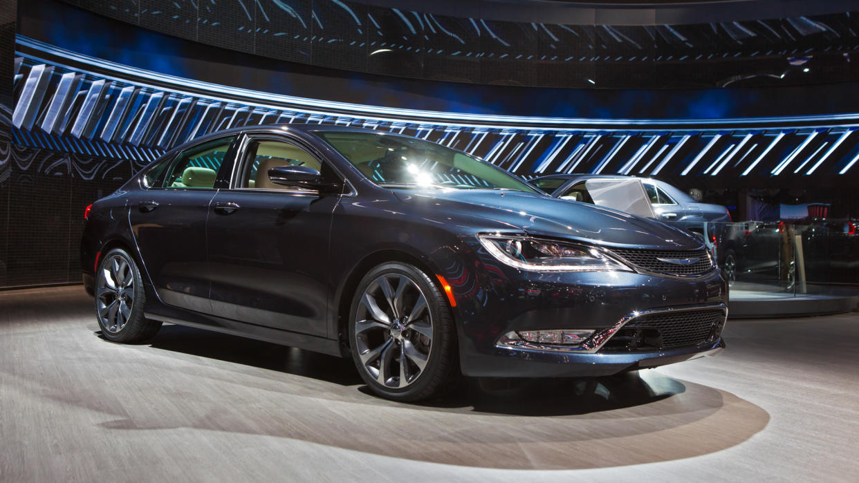 DETROIT - JANUARY 11: The 2017 Chrysler 200 on display at the North American International Auto Show media preview January 11, 2016 in Detroit, Michigan.