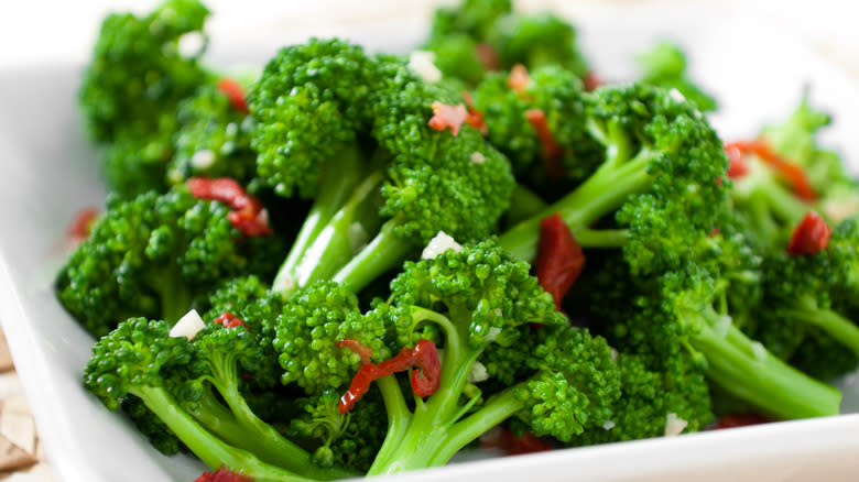 seasoned broccoli