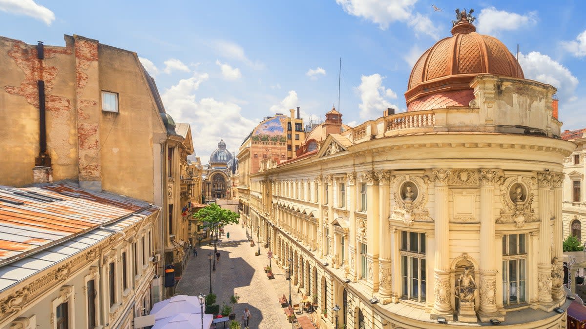 Bucharest Old Town looks radiant in the sun (iStockphotos)