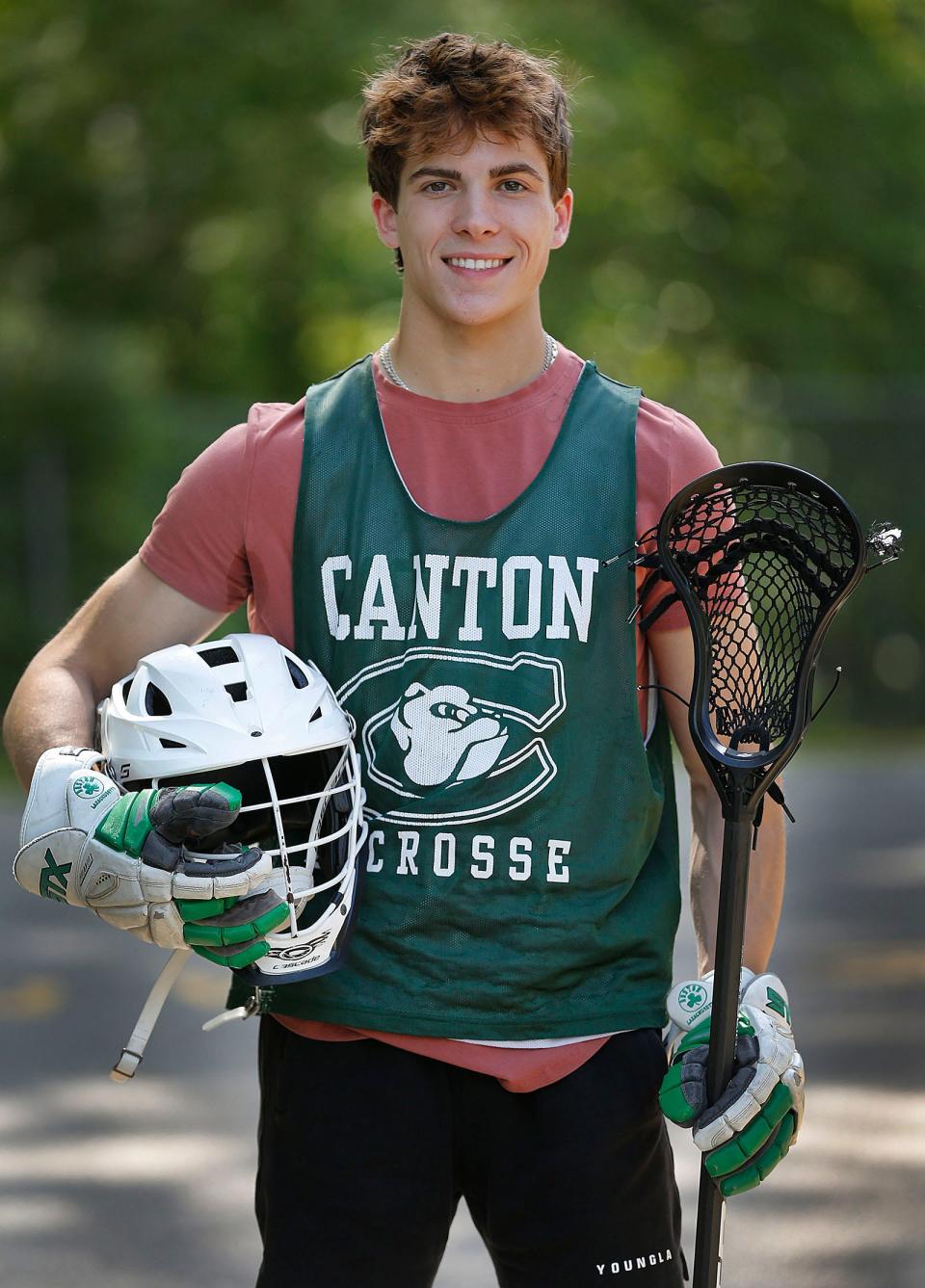 Canton High boys lacrosse scoring ace senior Sam Carlino is shown  at practice on Wednesday, May 25, 2022.